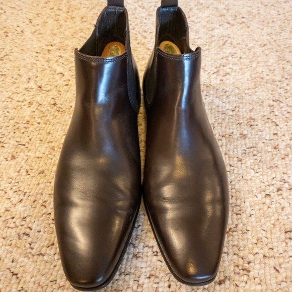 A. Testoni Men. Brown Chelsea Boots 9.5 Made in IT main image 7